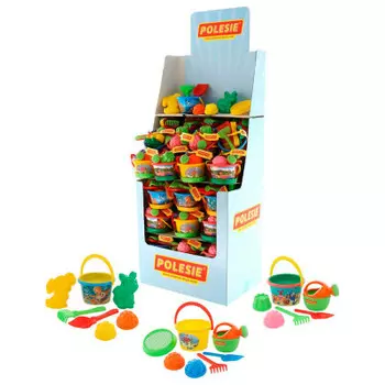 Набор песочный Полесье №55 дисплей 57шт 51264