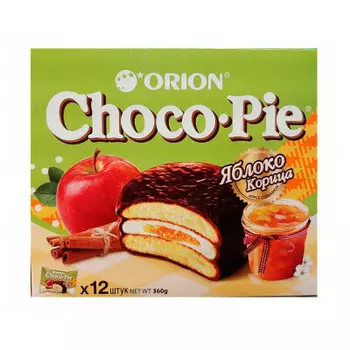 Набор пирожных чоко пай яблоко корица 360 г орион