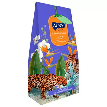 Набор подарочный аура бьюти крем д/рук 75мл+крем д/рук 75мл синий