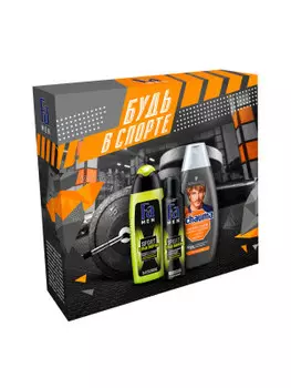 Набор подарочный будь в спорте гель д/душа фа мен 250мл+дезодорант фа мен 150мл спорт взры