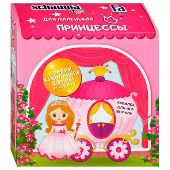 Набор подарочный для девочек шампунь шаума кидс+гель для душа фа кидс+куколка