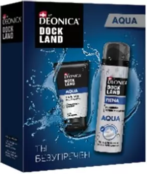 Набор подарочный докланд мен аква пена для бритья 200 мл+бальзам п/бритья 50 мл