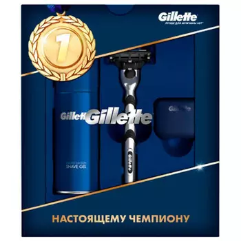 Набор подарочный Gillette Mac 3 станок с 1 кассетой+гель для бритья 75мл+дорожный колпачо