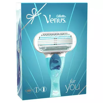 Набор подарочный Gillette Venus станок с 1 кассетой + гель для бритья