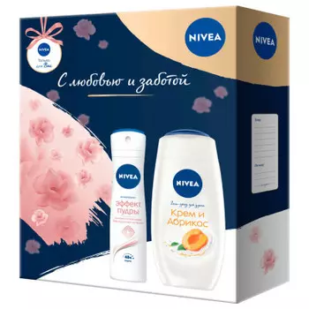 Набор подарочный нивея истинное наслаждение дезодорант+гель для душа