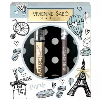 Набор подарочный Vivienne Sabo тушь д/ресниц+карандаш д/бровей тон 001 2019