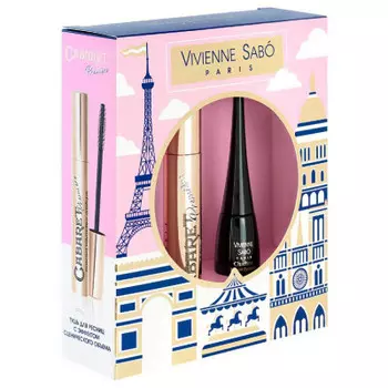 Набор подарочный Vivienne Sabo тушь для ресниц+подводка для глаз