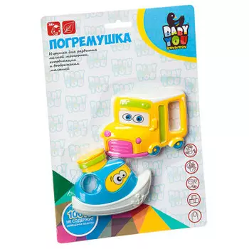 Набор погремушек Бондибон 2шт катер/грузовик 16,5см 6601-21в