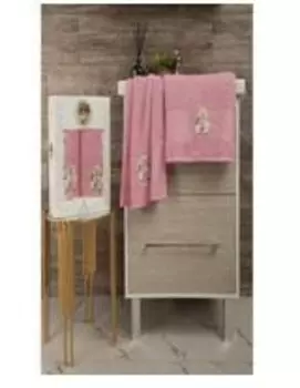 Набор полотенец 50х85+70х135 прованс балет розовый