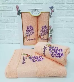 Набор полотенец aмариллис 50 х90-70 х140-2 оранжевый