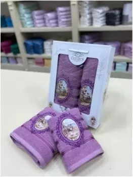 Набор полотенец прованс 50 х90 и 70 х140 лиловый