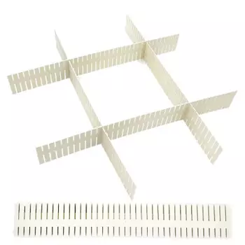 Набор разделителей для ящиков 4 шт Unigood белый tr-hhd-drs002 w