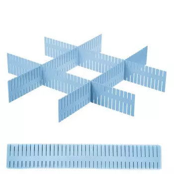 Набор разделителей для ящиков 4 шт Unigood голубой tr-hhd-drs002 b