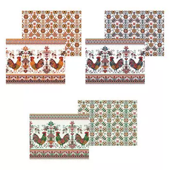 Набор салфеток МультиДом 2шт 44*33см вышивка крестиком в ассортименте тп71-110