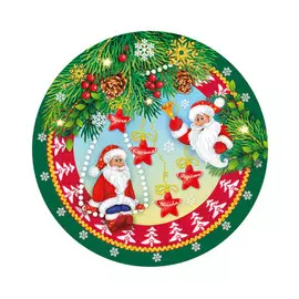 Набор тарелок 6 шт 23 см фиеста гномики бумага