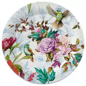 Набор тарелок нд плэй птицы и цветы 6 шт d180 мм