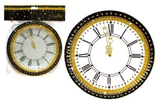 Набор тарелок там-там новогодняя ночь 23см 6шт n443168-9