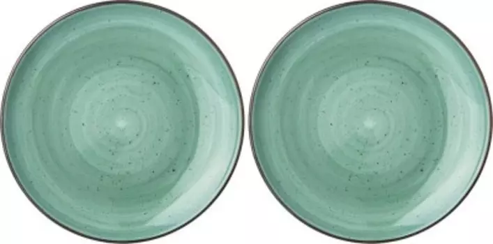 Набор тарелок закусочных 2 шт 23 см бронко природа мятный 263-1120