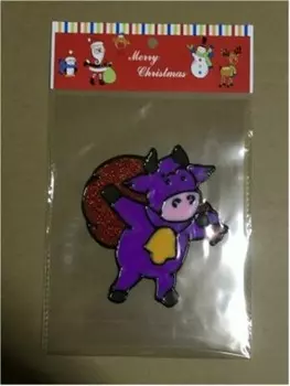 Наклейка декоративная на окно Европа с изображением коровы 15*23см Пвх 2019c013