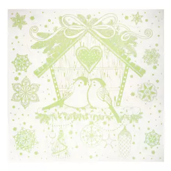 Наклейка на окно магик тайм скворечник 30x29см 80039