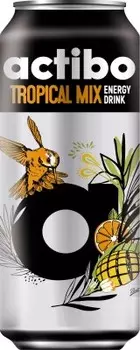 Напиток энергетический Actibo 0.45 л тропический микс ж/б
