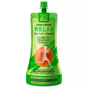 Напиток Чиа Superfood 250мл шиповник ромашка дой-пак
