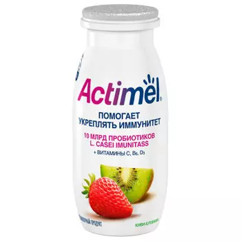 Напиток функциональный актимель 100 г 2, 5% киви клубника