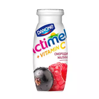 Напиток функциональный актимель 100 г 2, 5% смородина малина