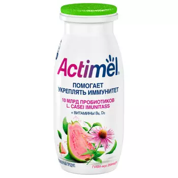 Напиток функциональный Актимель 100г 2,5% гуава эхинацея