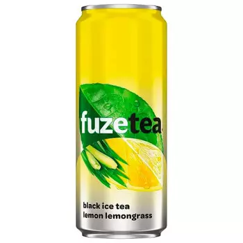 Напиток холодный Fuze Tea лимон-лемонграсс 0,33л ж/б