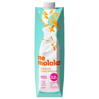 Напиток Nemoloko овсяный 1л 3,2% классический