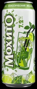 Напиток слабоалкогольный мохито классический 0.45 л 7, 2% ж/б