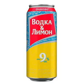 Напиток слабоалкогольный водка лимон 0.45 л 9% ж/б