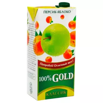 Напиток сокосодержащий голд классик 0.95 л яблоко-персик