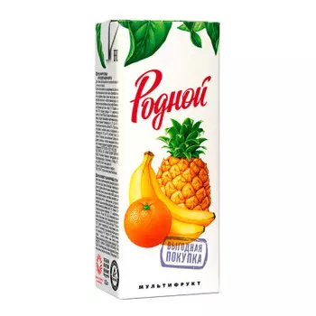 Напиток сокосодержащий родной 0,2л мультифрукт