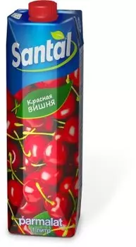 Напиток сокосодержащий сантал 1 л красная вишня