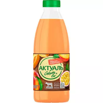 Напиток сывороточный актуаль 930 г персик маракуйя пл/бут