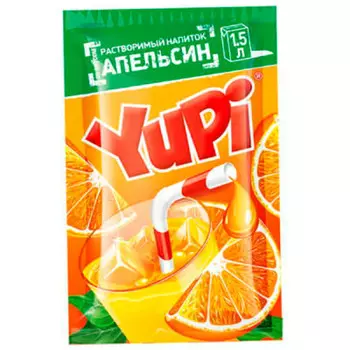Напиток юпи 15 г апельсин растворимый