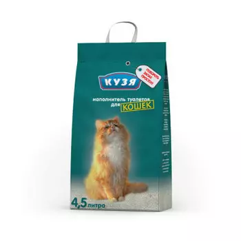 Наполнитель для кошек 4,5л Кузя