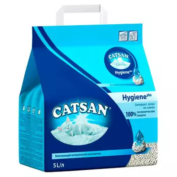 Наполнитель для туалетов домашних животных катсан 5 л впитывающий