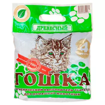 Наполнитель древесный 4л Гошка