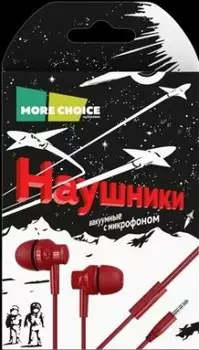 Наушники вакуумные aux разъём с мк 1.1 м more choice g38