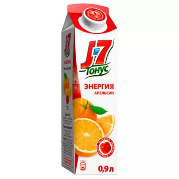 Нектар j7 тонус 0.9 л апельсин с экстрактом ацеролы