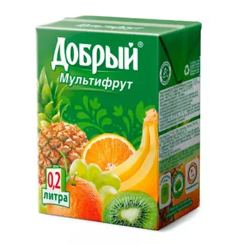 Нектар добрый 0,2л мультифруктовый