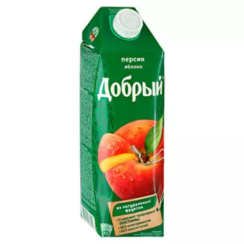 Нектар Добрый 1л персик-яблоко