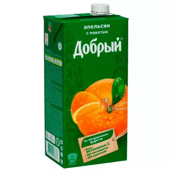 Нектар добрый 2 л апельсин