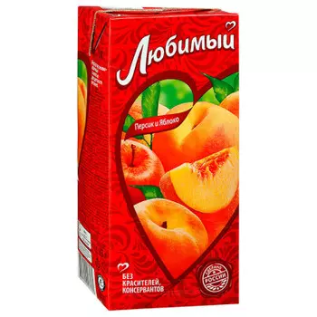 Нектар любимый 0,485л персик-яблоко