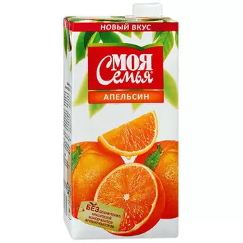 Нектар моя семья 2л апельсин