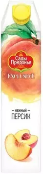 Нектар сады придонья эксклюзив 1л персик с мякотью тетра-пак