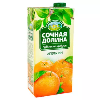 Нектар сочная долина 1,93л апельсин